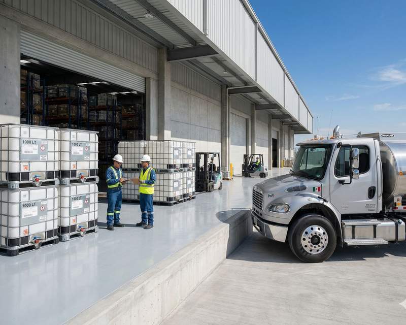 Entrega de agua industrial en pipas y totes IBC
